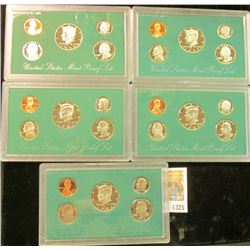 1325 _ 1994S, 95S, 96S, 97S, & 98S U.S. Proof Sets. All original as issued.