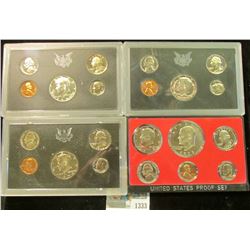 1333 _ 1969 S, 71 S, 72 S, & 73 S U.S. Proof Sets. All original as issued.
