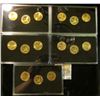 Image 2 : 1338 _ "Sacagawea Dollar 2000-2001-2002-2003-2004" Five-cased sets each containing P, D, S coins, al