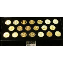 1341 _ "2008 Presidential Dollars: Philadelphia, Denver, Proof, and Satin Finish" All encapsulated a