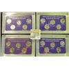 Image 1 : 1350 _ 2007, 2008, 2009, & 2010"Commemorative Quarters Platinum Edition" Five-piece Statehood Quarte