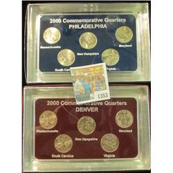 1353 _ 2000 Philadelphia & Denver Mint United States Statehood Quarters in special cases each of whi