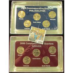 1359 _ 2006 Philadelphia & Denver Mint United States Statehood Quarters in special cases each of whi