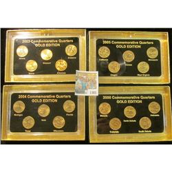 1365 _ 2003, 2004, 2005, & 2006"Commemorative Quarters Gold Edition" Five-piece Statehood Quarter Se