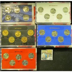 1399 _ 2007 Denver Edition, Philadelphia Edition, San Francisco Mint Clad Proof Set, Platinum Editio