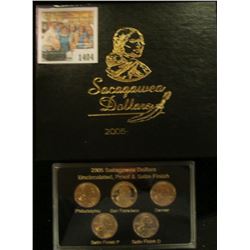 1404 _ "Sacagawea Dollar 2005" Five dollars encased in a holder and stored in a box.The set containi
