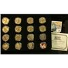 Image 1 : 1407 _ Sixteen-piece Sacagawea BU or Proof Sacagawea Dollar Set in a velvet-lined case with COA. Con