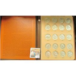 1417 _ Near new "World Coin Library" Album containing an entire set of 1948-63 Franklin Half Dollars
