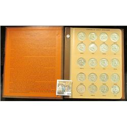 1419 _ Near new "World Coin Library" Album containing an entire set of 1948-63 Franklin Half Dollars