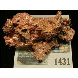 1431 _ Large Native Copper Crystallized Nugget. (78.1 grams)