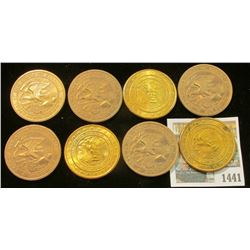 1441 _ (8) 1818-1968 Illinois Sesquicentennial Bronze Medals, 39mm, BU.