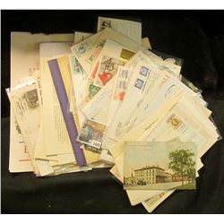 1445 _ Large Group of First Day Covers, Post Cards, & 22K Gold Replica Stamp Envelopes. Originally c