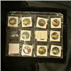 Image 2 : 1457 _ 12-Pocket plastic page containing 10 various Sports related Cracker Jacks toys. Doc valued th