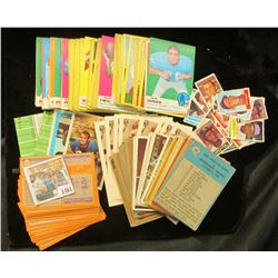 1461 _ Shoebox full of 1970 era Football Cards and stickers.