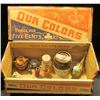 Image 1 : 1484 _ Large Wooden Cigar Box for 200 Cigars labeled "Our Colors Three for Five Cents", "Factory No.