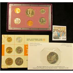 1518 _ 1966 "Coins of Israel" Six-piece Mint Set struck at the Tel Aviv Mint; "Republic of Marshall 