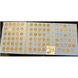 1526 _ 1941-74 Nearly Complete Set of Lincoln Head Cents in a blue Whitman folder. Grades up to BU.