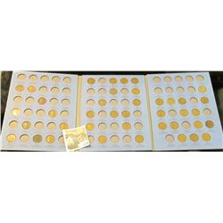 1529 _ 1910-40 Partial Set of Lincoln Head Cents in a blue Whitman folder. Needs some serious calcul