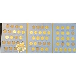 1533 _ 1939-61 D Partial Set of Jefferson Nickels in a blue Whitman folder.