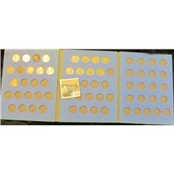 1537 _ Blue Whitman folder "Nickel" folder with a mixture of Jefferson Nickels, Canada Nickels, Libe