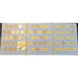 1538 _ 1939-61 D Partial Set of Jefferson Nickels in a blue Whitman folder.