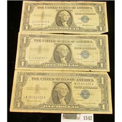1542 _ Series 1957 $1, Series 1957A $1, & Series 1957B $1 U.S. Silver Certificates.