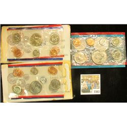 1563 _ 1973 P & D (no envelope); & (2) 1992 P & D U.S. Mint Sets. The latter have stained envelopes.