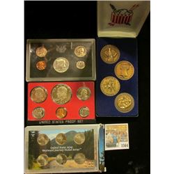 1564 _ Four-piece American Bicentennial Bronze Medal Set; 2005 P, D, S Westward Journey Nickel Serie