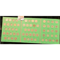 1573 _ 1962-95 Partial Set of Jefferson Nickels in a green United States Mint Memorial Nickel folder