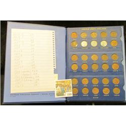 1581 _ 1941-61 Lincoln Cent Set, missing only the 1955 P and over dates. Stored in a Deluxe Whitman 