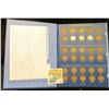 Image 1 : 1581 _ 1941-61 Lincoln Cent Set, missing only the 1955 P and over dates. Stored in a Deluxe Whitman 