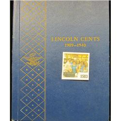 1583 _ 1909 P VDB (VF)-40S Partial Set of Lincoln Head Cents in a blue Whitman album. Includes sever