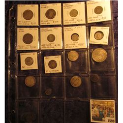1599 _ (17) Old Silver Foreign Coins dating back to 1727. Quite an interesting group.
