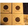 Image 2 : 1614 _ 1873, 1874, 1875, & 1876 Indian Head Cents. AG-G.