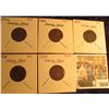 Image 1 : 1616 _ 1874, 1884, 1888, 1895, & 1906 Indian Head Cents. Grading up to Fine.