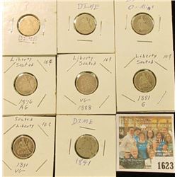 1623 _ (8) Old Seated Liberty Dimes. All Silver.