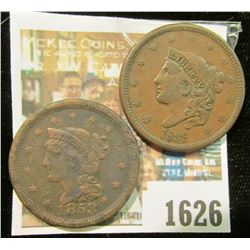 1626 _ 1838 & 1853 U.S. Large Cents.