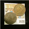 Image 3 : 1638 _ 1800 & 1837 U.S. Large Cents.