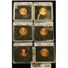 Image 1 : 1640 _ 1978 S, 79 S, 80 S, 81 S, & 8, 88 S Proof Lincoln Cents in special holders.