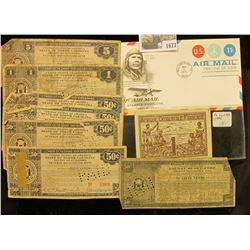 1677 _ Charles Lindberg 1971 First Day of Issue Cover; 1944 "Afrique Occidentale Francaise" One Fran