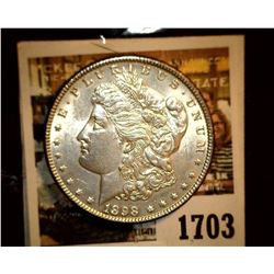 1703 _ 1898 P U.S. Silver Morgan Dollar, Choice BU 63.