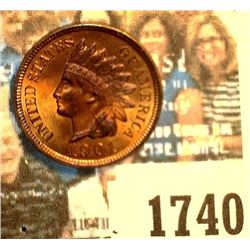 1740 _ 1901 Indian Head Cent, Brilliant Red Uncirculated.