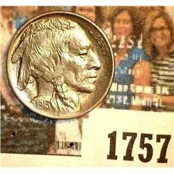 1757 _ 1913 P Type 1 Buffalo Nickel, Brilliant Uncirculated. Originally purchased from Sleepy Hollow