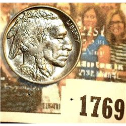 1769 _ 1937 D Buffalo Nickel, BU.