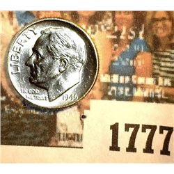 1777 _ 1946 P Roosevelt Dime, Gem BU.