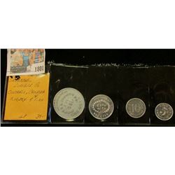 1801 _ Rare Four-piece Set "The Savanne Lumber Co. Limited/Savanne.", "Good For/(5c, 10c, 25c, $1.00