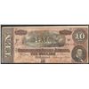 Image 1 : 1864 $10 Confederate States of America Note