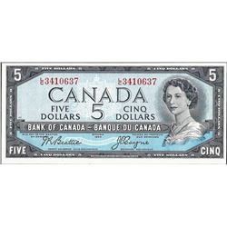 1954 $5 Bank of Canada Note