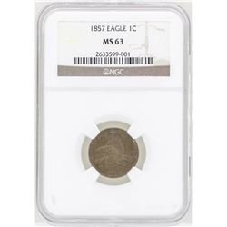 1857 Flying Eagle Cent Coin NGC MS63