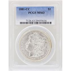1881-CC $1 Morgan Silver Dollar Coin PCGS MS63